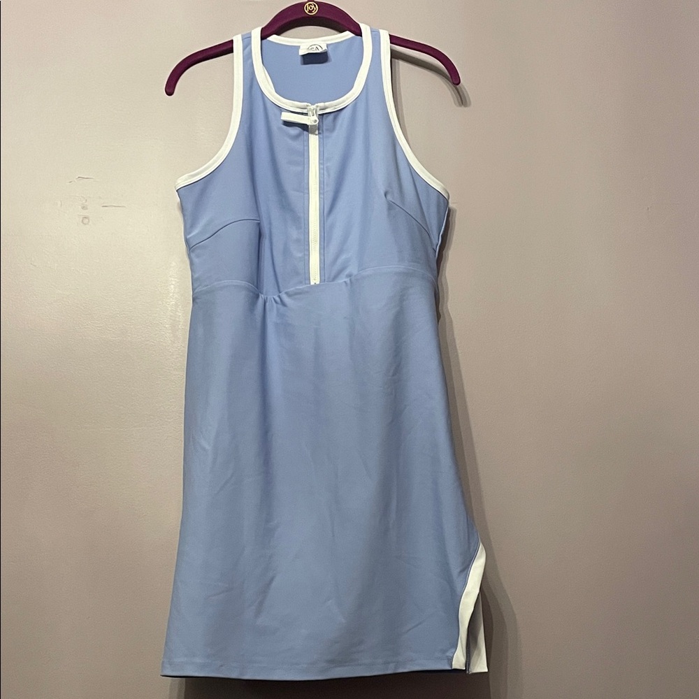 Sage Women's Blue and White Dress